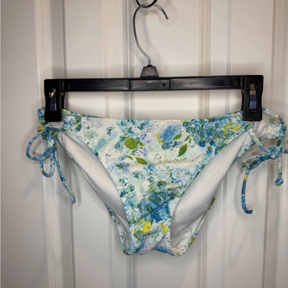 Victoria's Secret Blue Floral Bikini Bottom